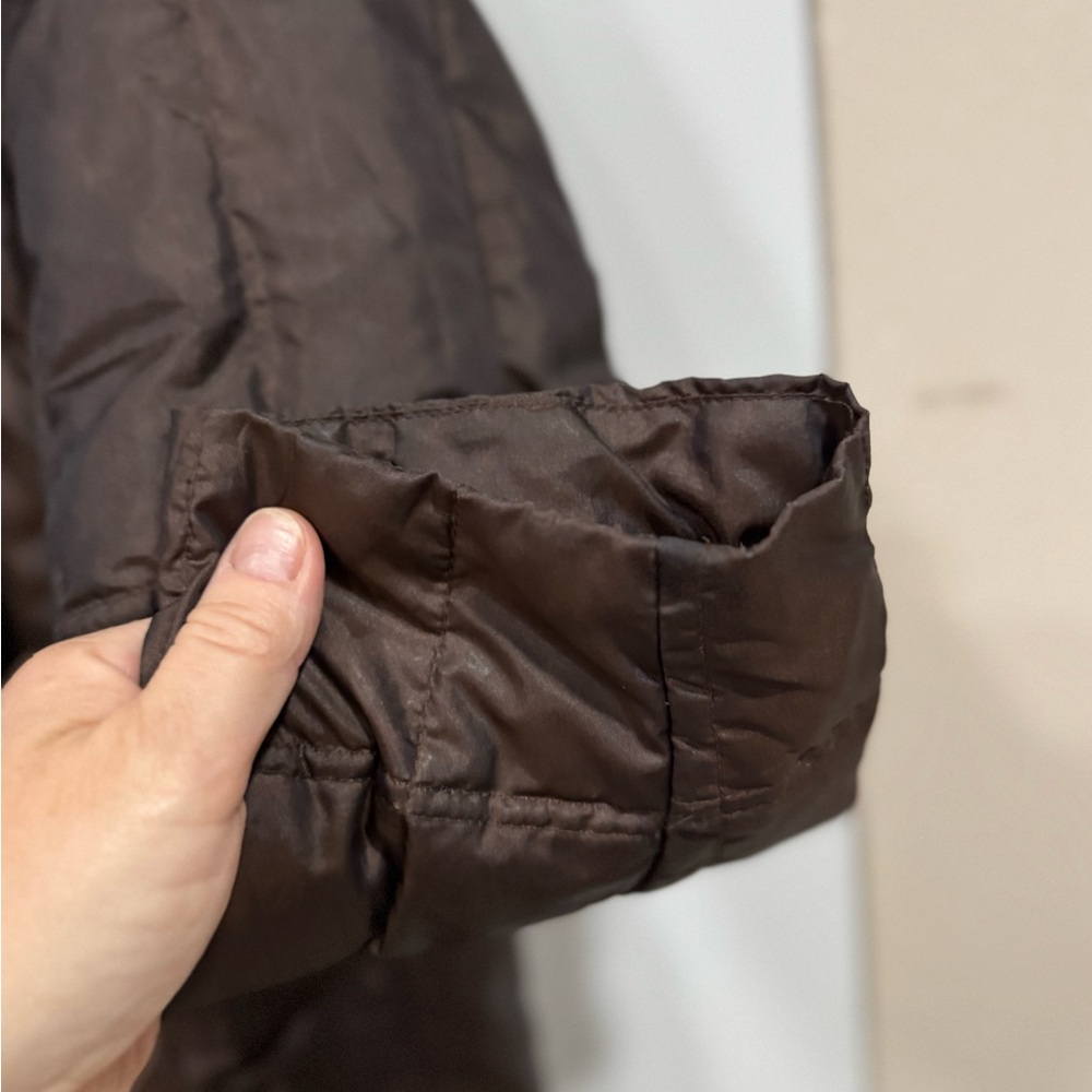 Versace Dark Brown Puffer Coat - Picture 5 of 14